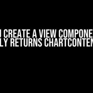 Can You Create a View Component that Only Returns ChartContent?