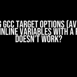 Setting GCC Target Options (AVX2) for Static Inline Variables with a Pragma Doesn’t Work?