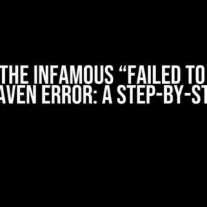 Solving the Infamous “Failed to execute goal” Maven Error: A Step-by-Step Guide